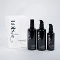 Loïs Lee The Basics sada starostlivosti o pleť s čistiacim olejom, hydratačnou esenciou a beauty oil